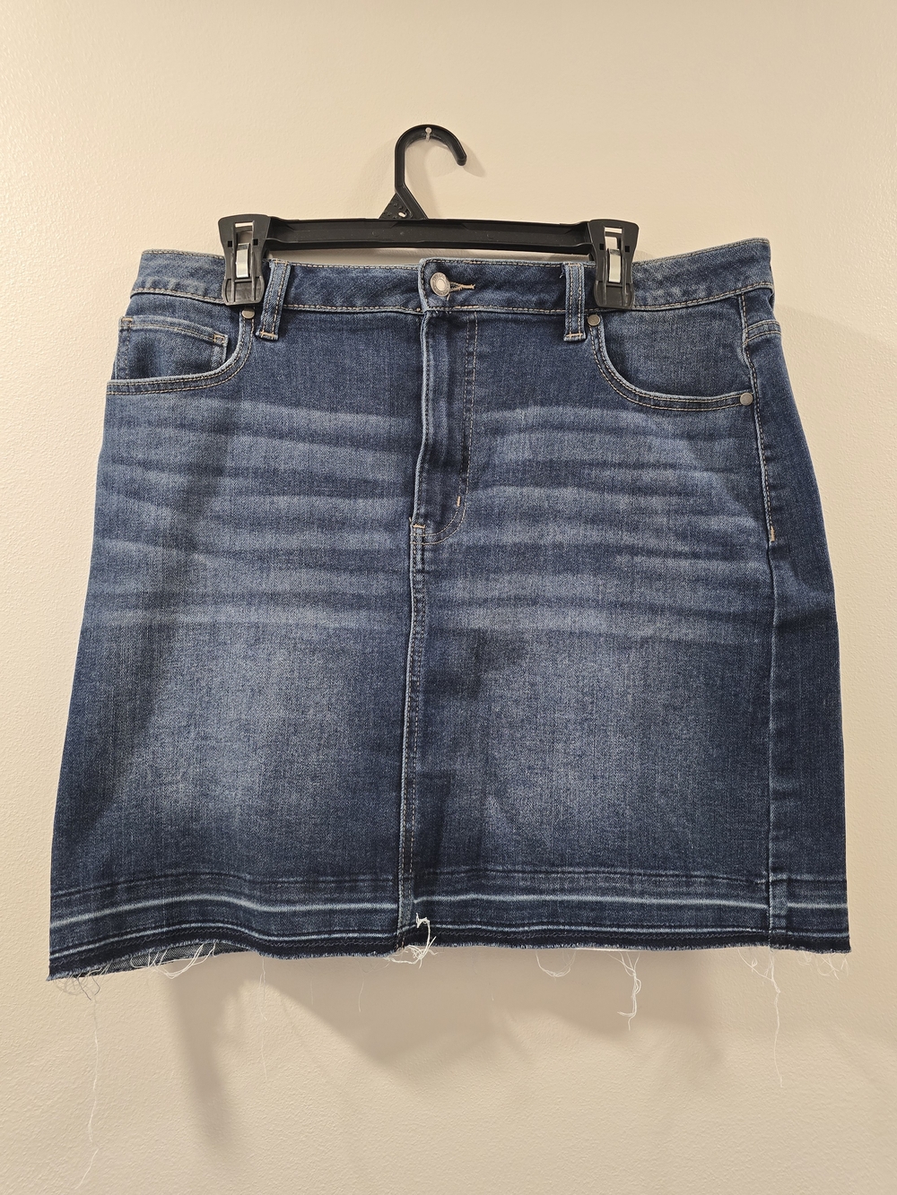 Time and Tru Dark Blue Denim Mini Skirt